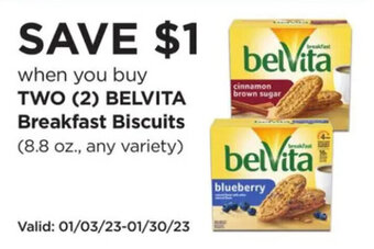 Albertsons Belvita Breakfast Biscuits (8.8 oz., any variety) offer