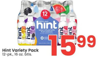 Albertsons Hint Variety Pack 12-pk., 16 oz. btls. offer