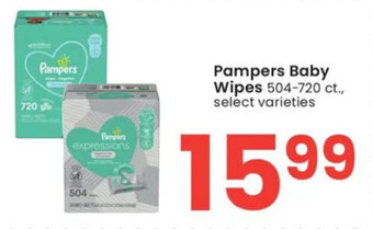 Albertsons Pampers Baby Wipes 504-720 ct., offer
