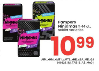 Albertsons Pampers Ninjamas 11-14 ct., offer