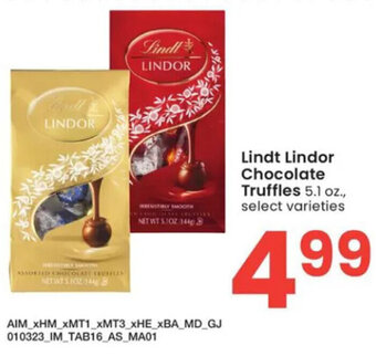 Albertsons Lindt Lindor Chocolate Truffles 5.1 oz. offer