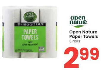Albertsons Open Nature Paper Towels offer