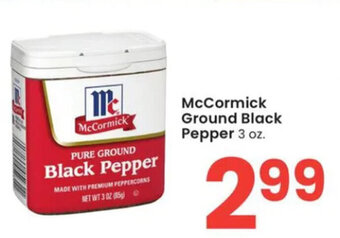 Albertsons McCormick Ground Black Pepper 3 oz. offer