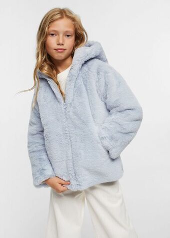 Mango Fur-effect coat offer