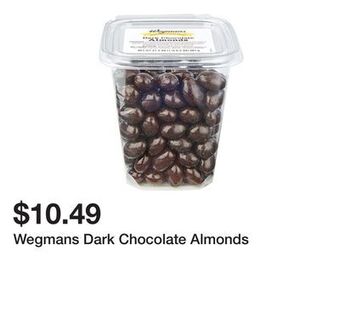 Wegmans Wegmans dark chocolate almonds offer