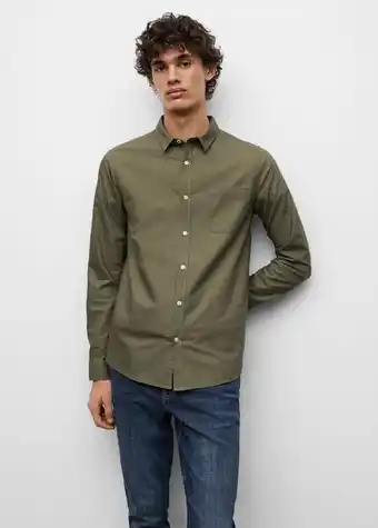 Mango Regular fit cotton shirt offer