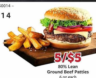 Fareway 80% lean ground beef patties offer
