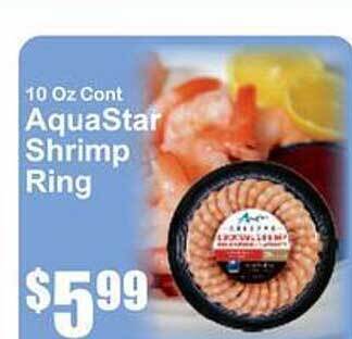 Key Food Aquastar shrimp ring offer