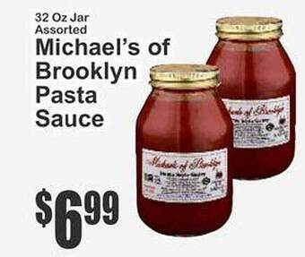 Key Food Michael's of brooklyn pasta sauce offer