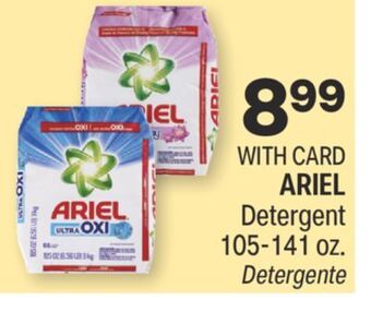CVS Ariel detergent 105-141 oz. offer