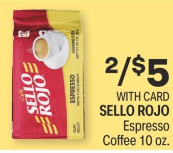 CVS Sello rojo espresso coffee 10 oz. offer