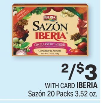 CVS Iberia sazón 20 packs 3.52 oz. offer