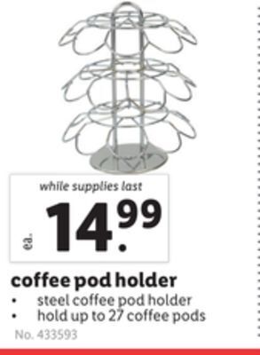 Lidl Coffee pod holder offer