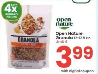 Albertsons Open Nature Granola 12-12.5 oz. offer