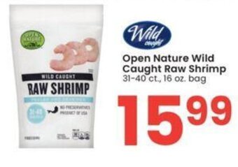Albertsons Open Nature Wild Caught Raw Shrimp 31-40 ct.,16 oz. offer
