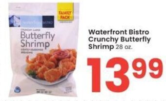 Albertsons Waterfront Bistro Crunchy Butterfly Shrimp 28 oz. offer