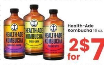 Albertsons Health-Ade Kombucha 16 oz. offer
