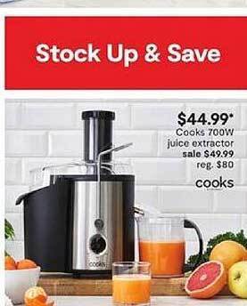 JC Penney Cooks 700w juice extractor offer