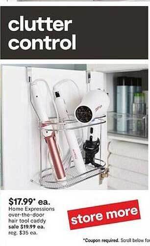JC Penney Home expressions over-the-door hair tool caddy offer
