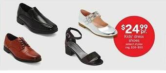 JC Penney Kids' dress shoes offer