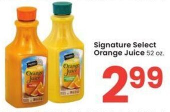 Albertsons Signature Select Orange Juice 52 oz. offer