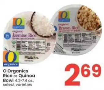 Albertsons O Organics Rice or Quinoa Bowl 4.2-7.4 oz. offer