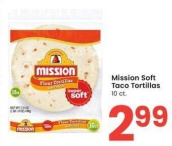 Albertsons Mission Soft Taco Tortillas 10 ct. offer