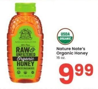 Albertsons Nature Nate's Organic Honey 16 oz. offer