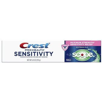 Walgreens Sensitivity whitening plus scope toothpaste minty fresh offer