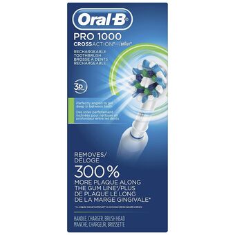 Walgreens Pro 1000 crossaction electric toothbrush white offer
