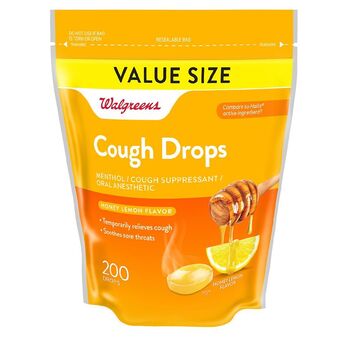 Walgreens Cough drops honey lemon offer