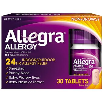 Walgreens Adult 24hr tablet (180 mg), allergy relief offer
