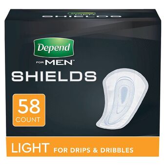 Walgreens Incontinence shields for men, light absorbency offer