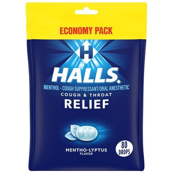 Walgreens Relief mentho-lyptus cough drops, economy pack offer