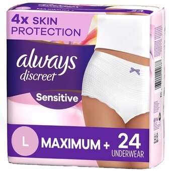 Walgreens Incontinence sensitive underwear for women, maximum absorbency offer
