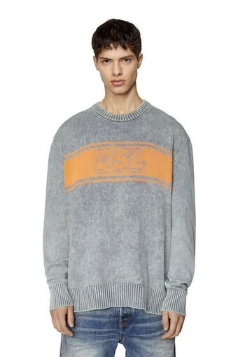 Treated jumper with dsl logo band