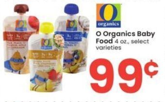Albertsons O Organics Baby Food 4 oz. offer