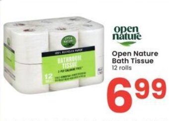 Albertsons Open Nature Bath Tissue 12 rolls offer