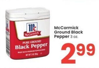 Albertsons McCormick Ground Black Pepper 3 oz. offer