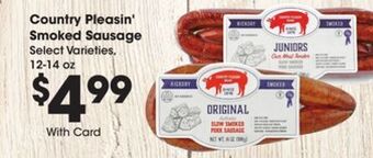 Kroger Country pleasin' smoked sausage offer