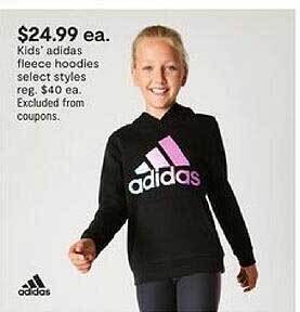 JC Penney Kids' adidas fleece hoodies offer