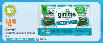 Natural Grocers Gimme organic seaweed snacks 6 ct. offer