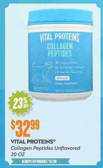 Natural Grocers Vital proteins collagen peptides unflavored offer