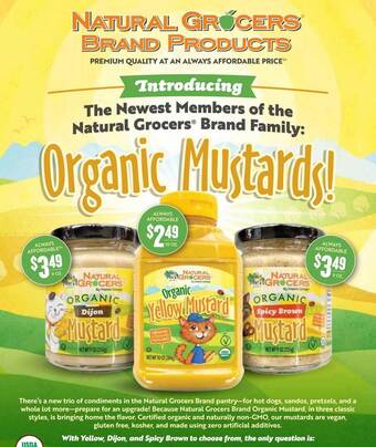 Natural Grocers Natural grocers brand products offer