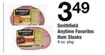 Safeway Smithfield anytime favorites ham steaks offer