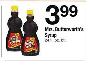Safeway Mrs. butterworth's syrup offer