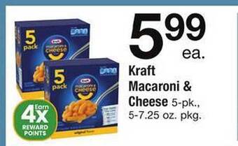 Safeway Kraft macaroni & cheese offer