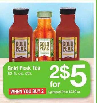 Safeway Gold peak tea offer