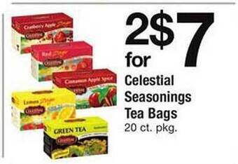 Safeway Celestial seasonings tea bags offer