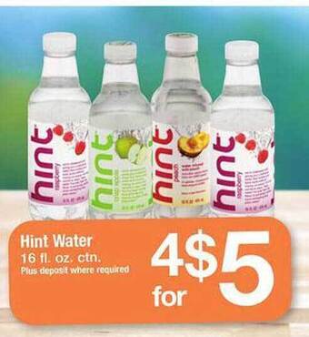 Safeway Hint water offer